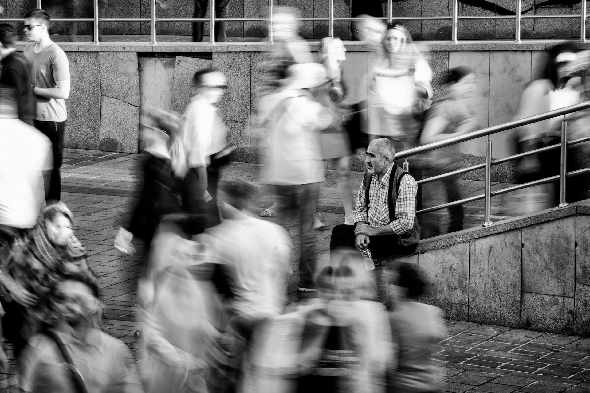 An urban street scene